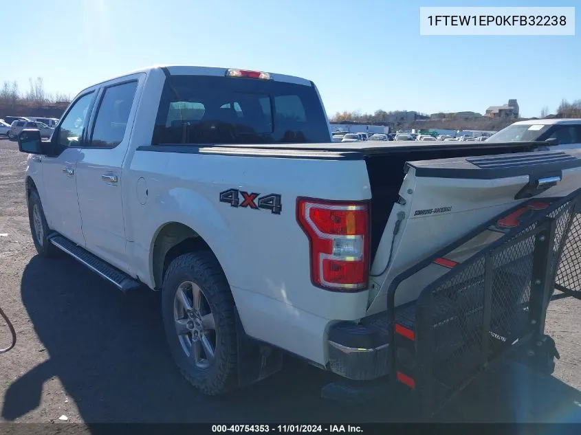 2019 Ford F-150 Xlt VIN: 1FTEW1EP0KFB32238 Lot: 40754353