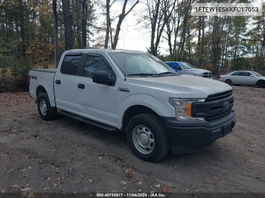 2019 Ford F-150 Xl VIN: 1FTEW1E5XKFC17053 Lot: 40755617