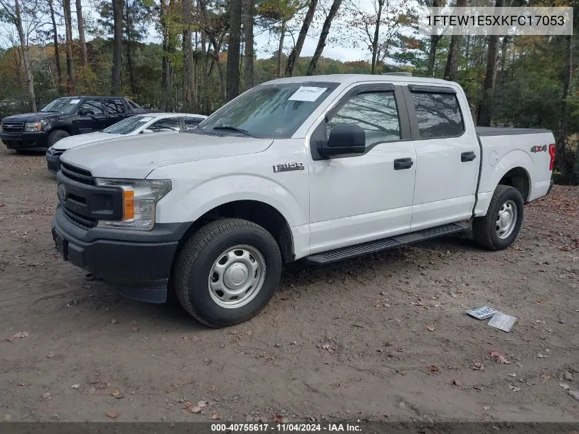 2019 Ford F-150 Xl VIN: 1FTEW1E5XKFC17053 Lot: 40755617