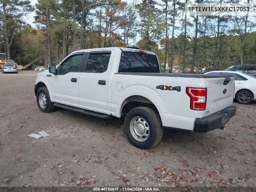 2019 Ford F-150 Xl VIN: 1FTEW1E5XKFC17053 Lot: 40755617