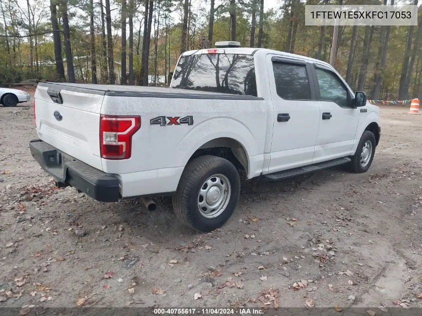 2019 Ford F-150 Xl VIN: 1FTEW1E5XKFC17053 Lot: 40755617