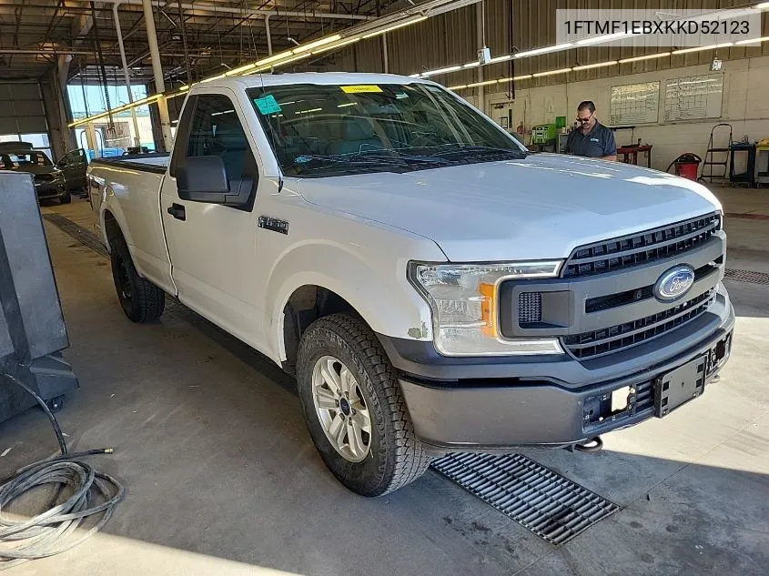 2019 Ford F-150 Xl VIN: 1FTMF1EBXKKD52123 Lot: 40757248