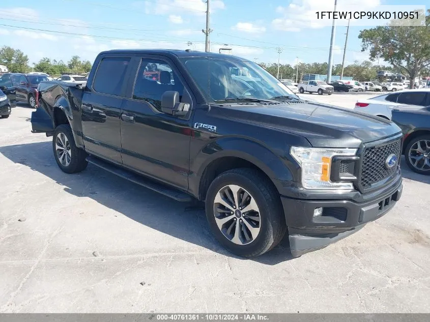 2019 Ford F-150 Xl VIN: 1FTEW1CP9KKD10951 Lot: 40761361