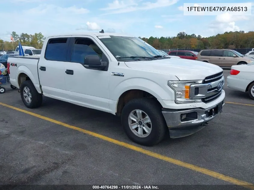 2019 Ford F-150 Xlt VIN: 1FTEW1E47KFA68513 Lot: 40764298