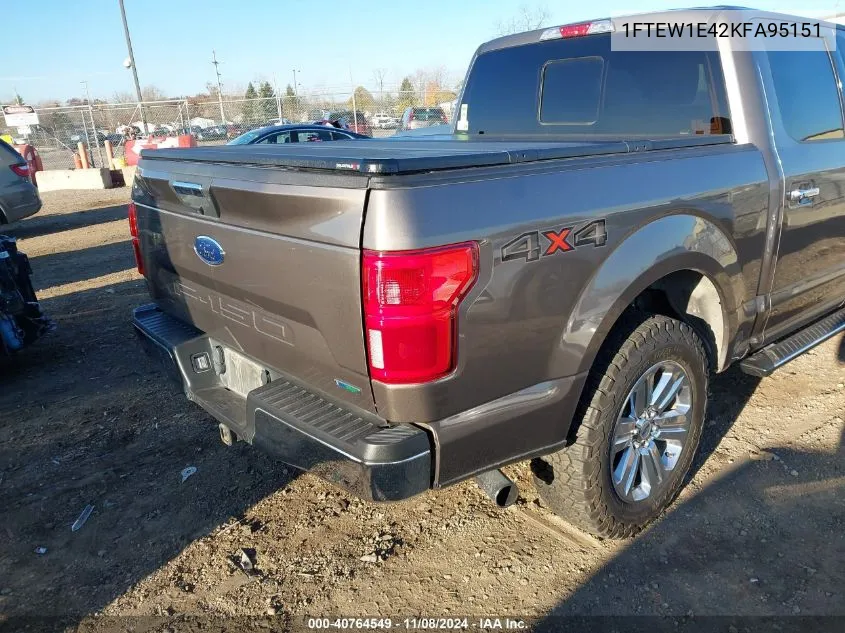 2019 Ford F-150 Xlt VIN: 1FTEW1E42KFA95151 Lot: 40764549