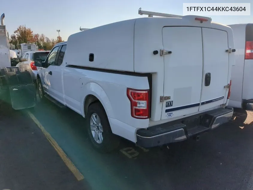 2019 Ford F-150 Xlt VIN: 1FTFX1C44KKC43604 Lot: 40768272