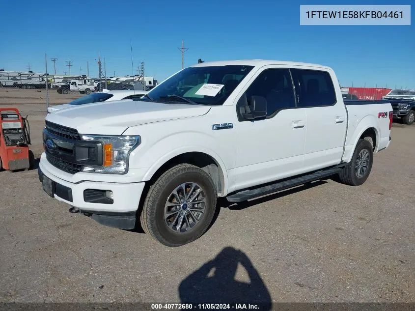 2019 Ford F-150 Xlt VIN: 1FTEW1E58KFB04461 Lot: 40772680