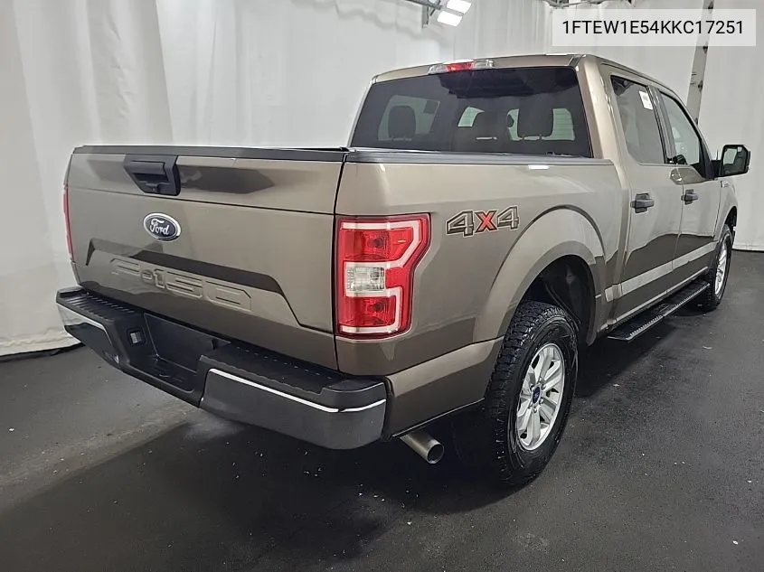 2019 Ford F-150 Xlt VIN: 1FTEW1E54KKC17251 Lot: 40776325