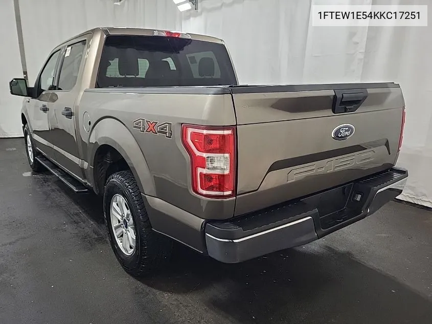 2019 Ford F-150 Xlt VIN: 1FTEW1E54KKC17251 Lot: 40776325