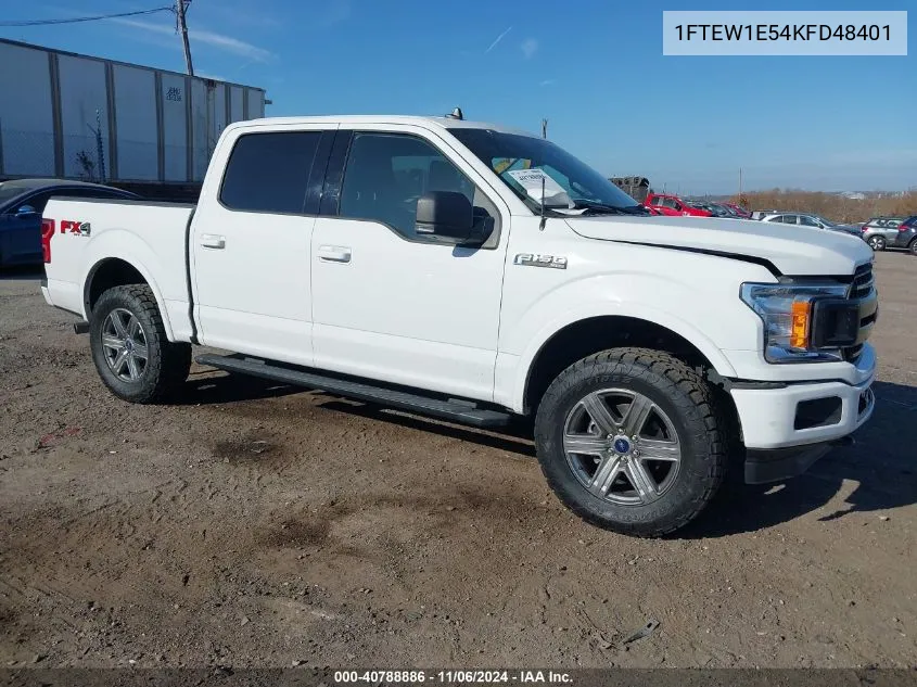 2019 Ford F-150 Xlt VIN: 1FTEW1E54KFD48401 Lot: 40788886