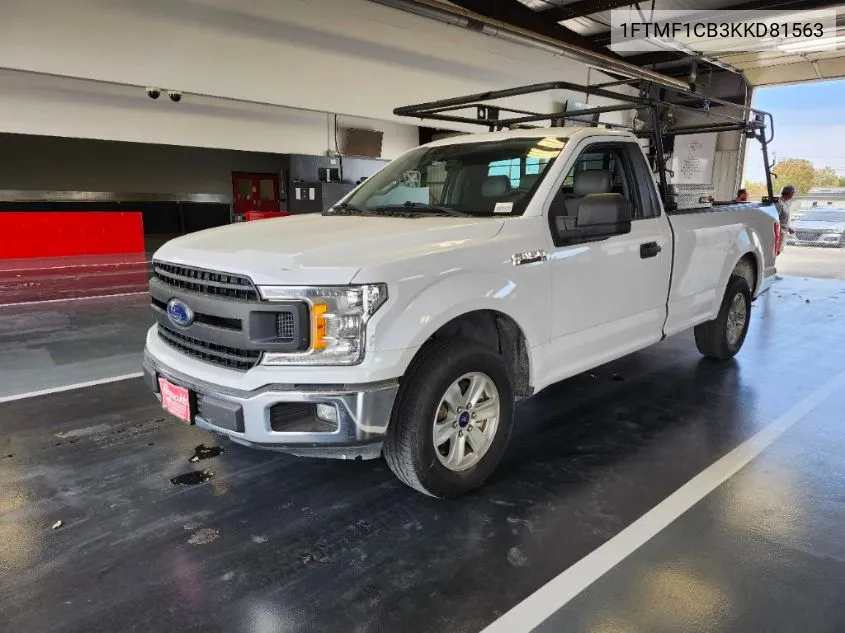 2019 Ford F150 VIN: 1FTMF1CB3KKD81563 Lot: 40793990