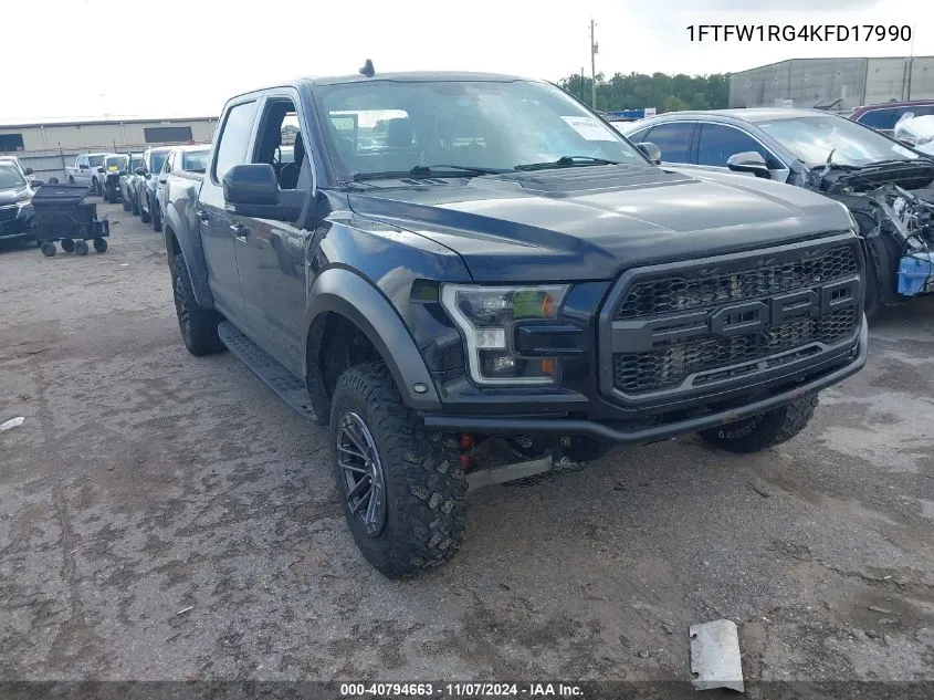 1FTFW1RG4KFD17990 2019 Ford F-150 Raptor