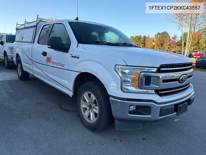 2019 Ford F150 Super Cab VIN: 1FTEX1CP2KKC43557 Lot: 40798033