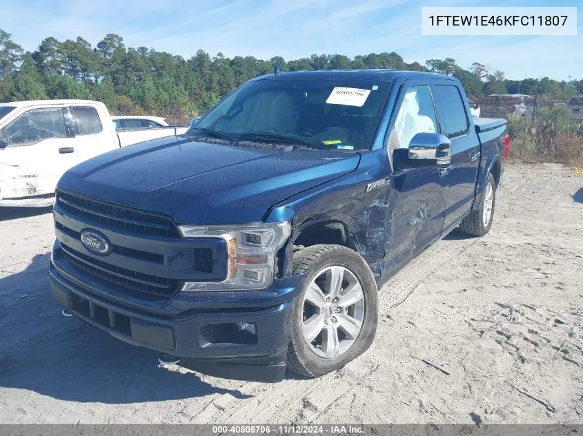 2019 Ford F-150 Platinum VIN: 1FTEW1E46KFC11807 Lot: 40805706