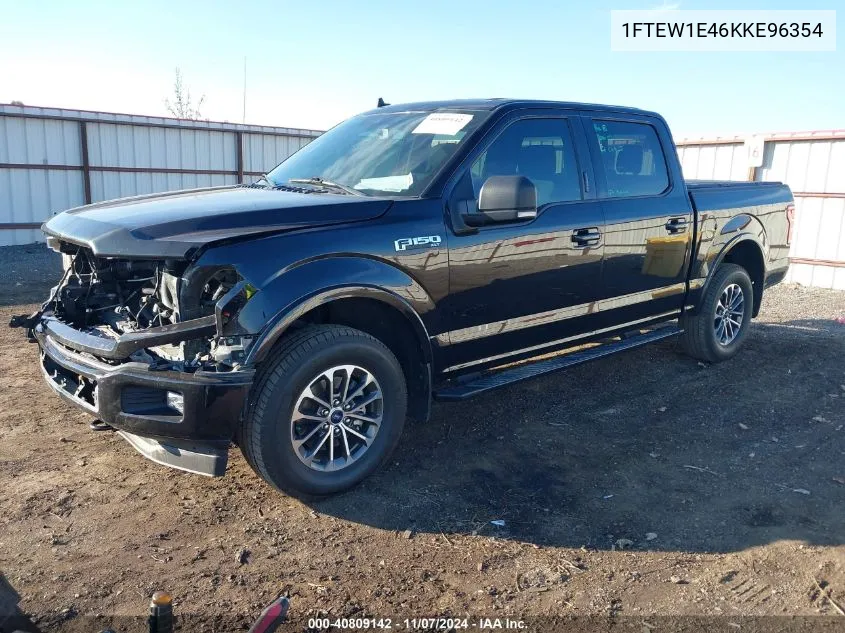 2019 Ford F-150 Xlt VIN: 1FTEW1E46KKE96354 Lot: 40809142