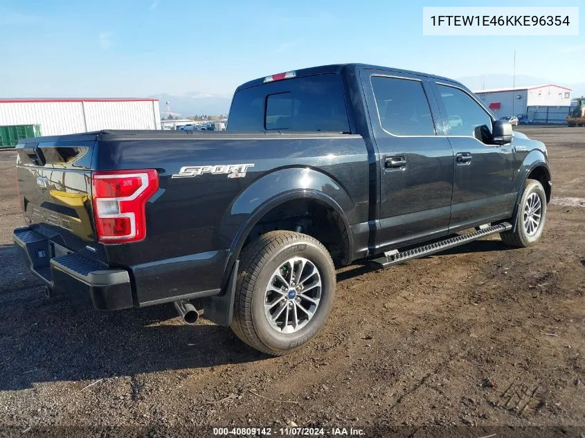 2019 Ford F-150 Xlt VIN: 1FTEW1E46KKE96354 Lot: 40809142