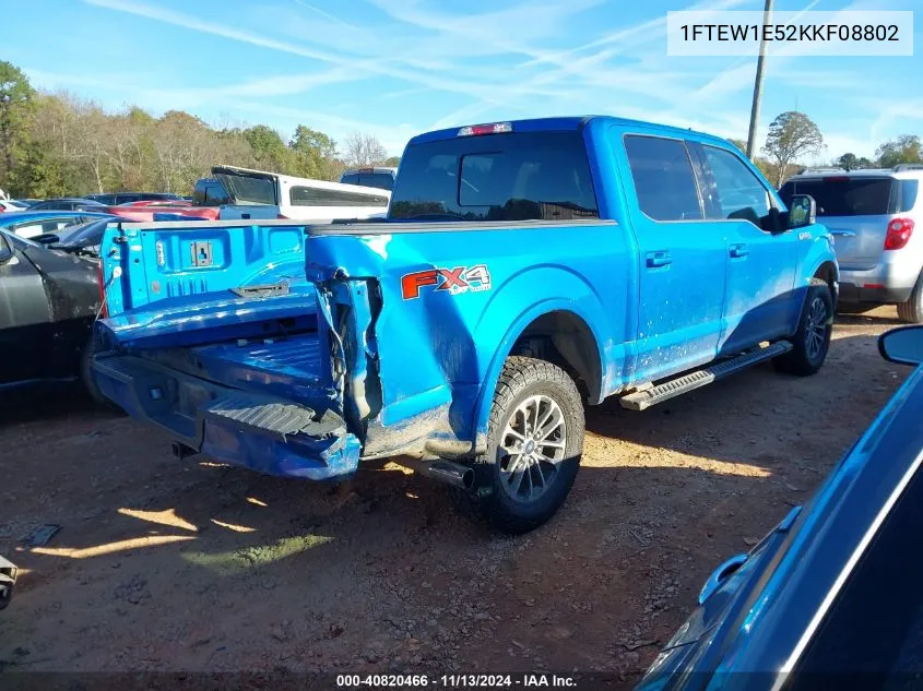 1FTEW1E52KKF08802 2019 Ford F-150 Xlt