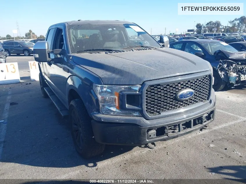 2019 Ford F-150 Xl VIN: 1FTEW1EP0KKE65059 Lot: 40822976