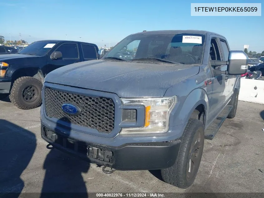 2019 Ford F-150 Xl VIN: 1FTEW1EP0KKE65059 Lot: 40822976