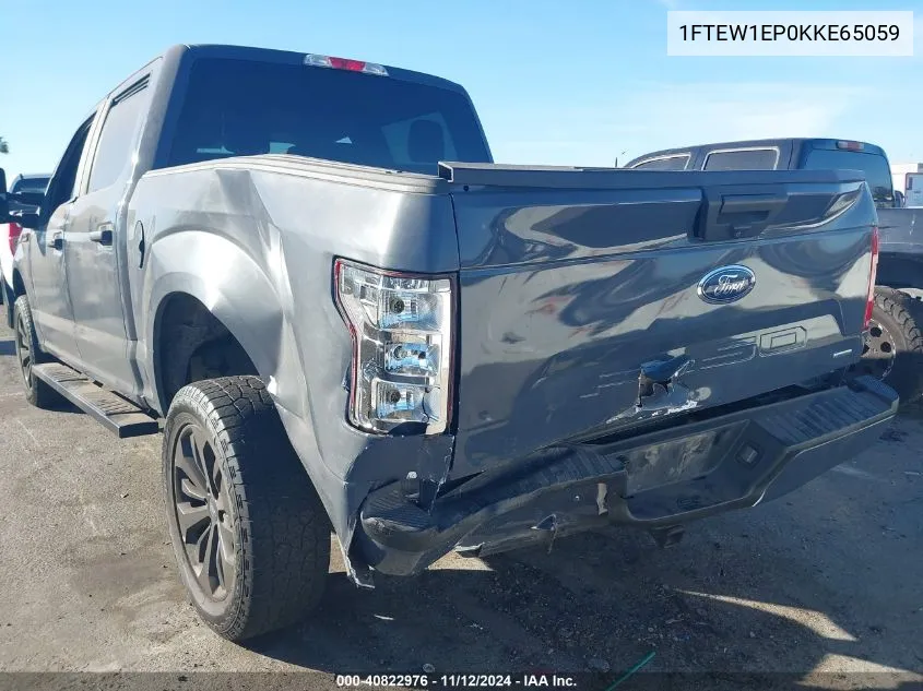 2019 Ford F-150 Xl VIN: 1FTEW1EP0KKE65059 Lot: 40822976