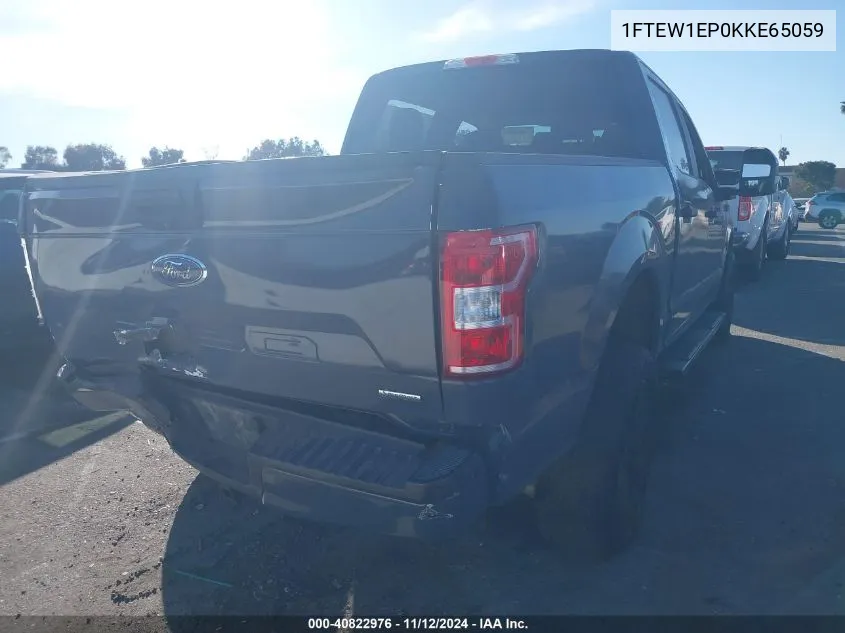 2019 Ford F-150 Xl VIN: 1FTEW1EP0KKE65059 Lot: 40822976