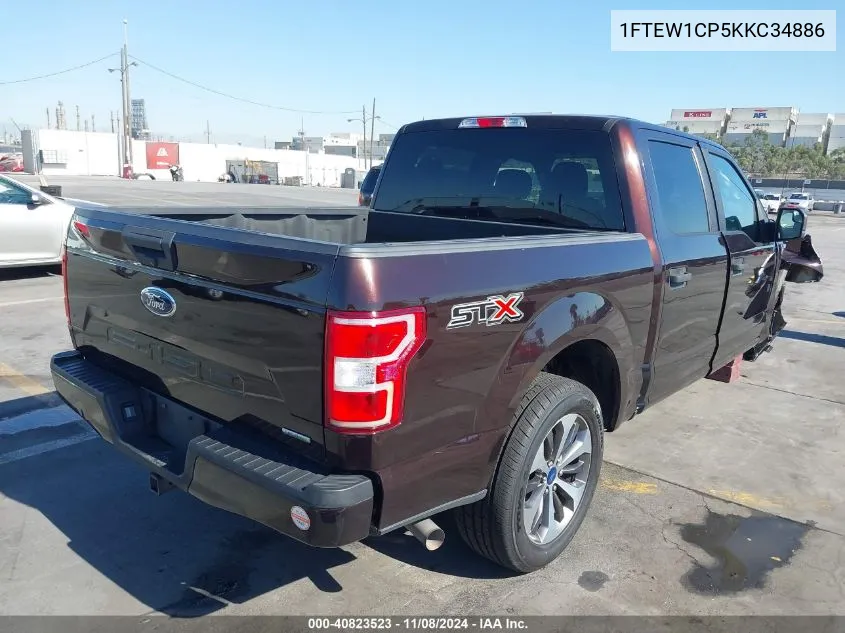 2019 Ford F-150 Xl VIN: 1FTEW1CP5KKC34886 Lot: 40823523