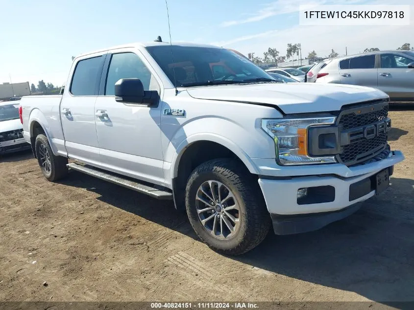 2019 Ford F-150 Xlt VIN: 1FTEW1C45KKD97818 Lot: 40824151