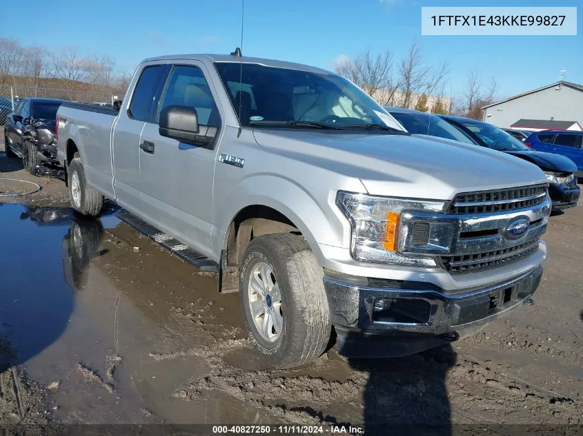 2019 Ford F150 Xlt VIN: 1FTFX1E43KKE99827 Lot: 40827250