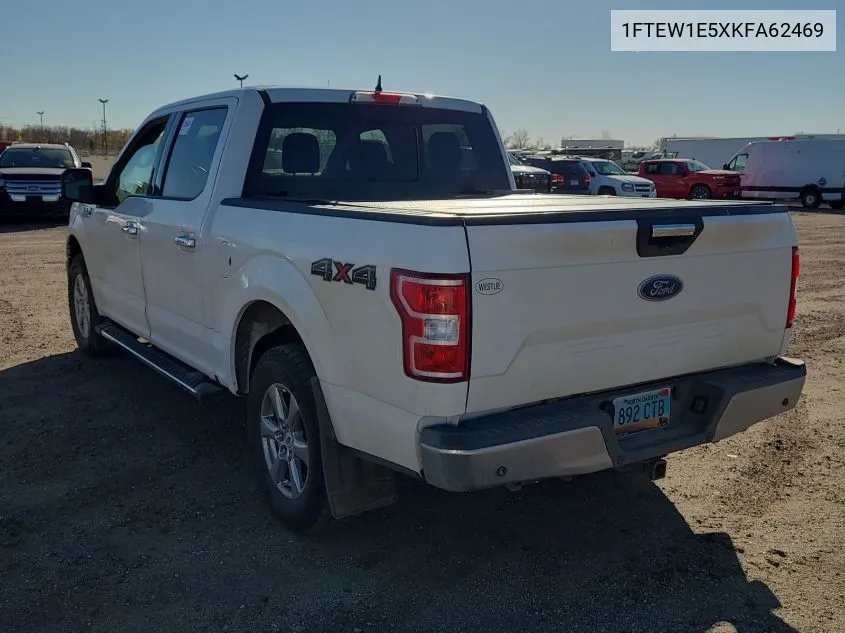 2019 Ford F150 Supercrew VIN: 1FTEW1E5XKFA62469 Lot: 40836836