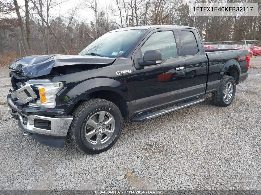 2019 Ford F-150 Xlt VIN: 1FTFX1E40KFB32117 Lot: 40860107