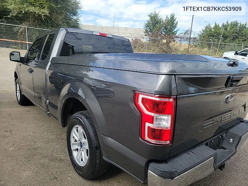 1FTEX1CB7KKC53909 2019 Ford F-150 Xlt