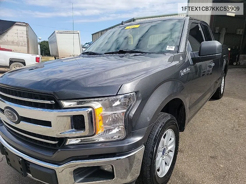 1FTEX1CB7KKC53909 2019 Ford F-150 Xlt