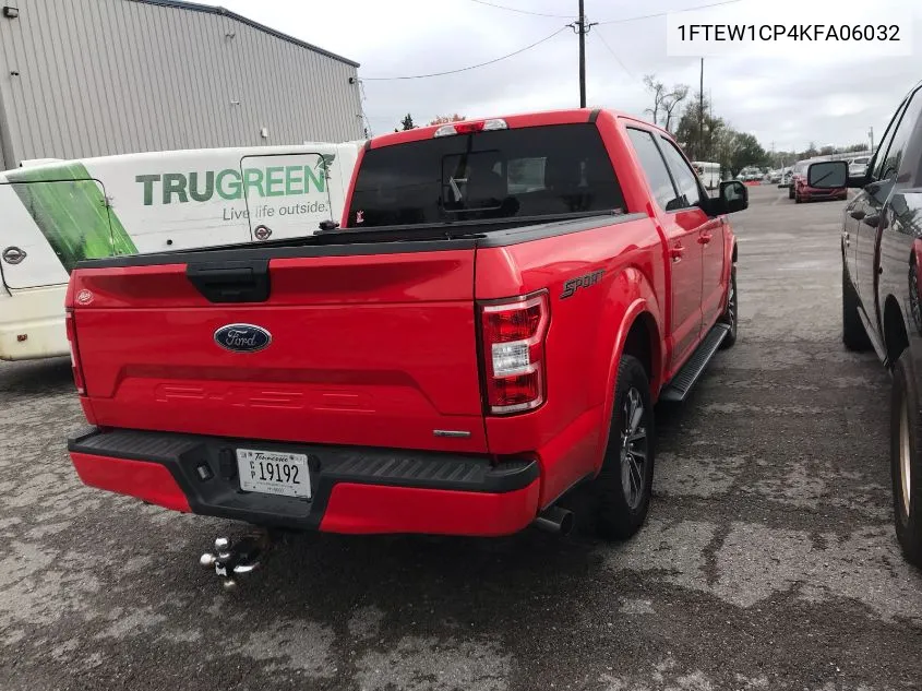 2019 Ford F150 Supercrew VIN: 1FTEW1CP4KFA06032 Lot: 40879045