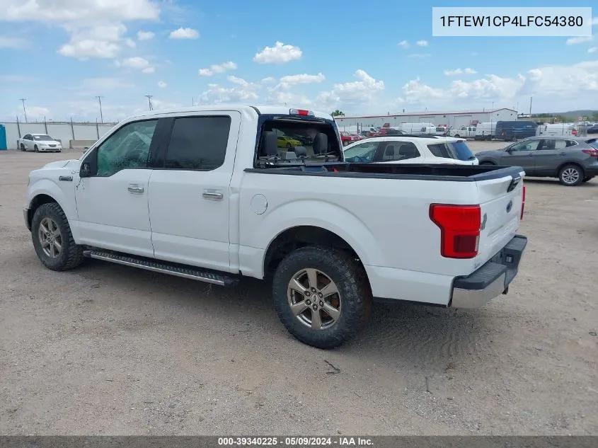 2020 Ford F-150 Xlt VIN: 1FTEW1CP4LFC54380 Lot: 39340225