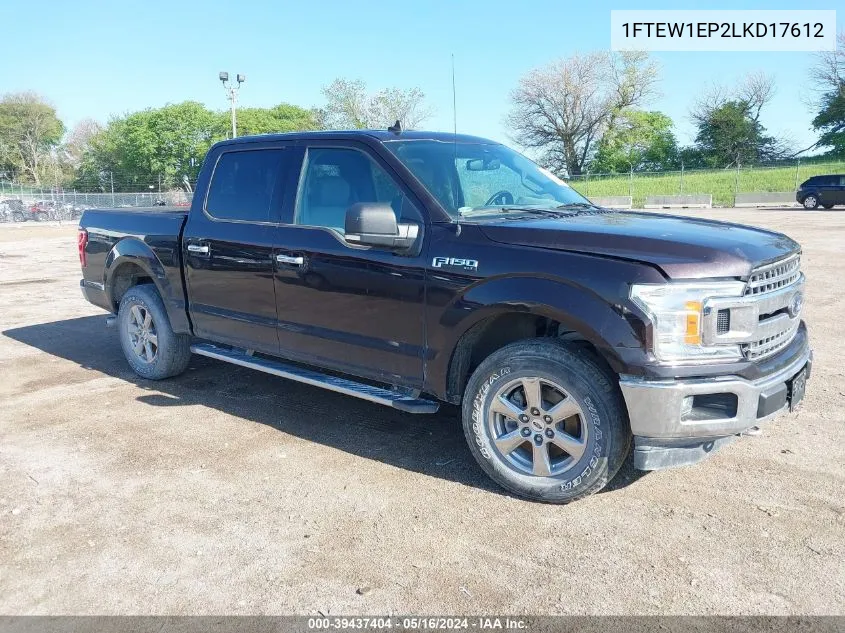 2020 Ford F-150 Xlt VIN: 1FTEW1EP2LKD17612 Lot: 39437404