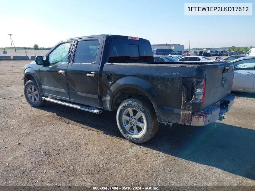 1FTEW1EP2LKD17612 2020 Ford F-150 Xlt