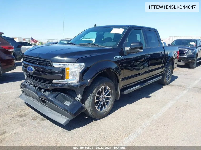 1FTEW1E45LKD44647 2020 Ford F-150 Lariat