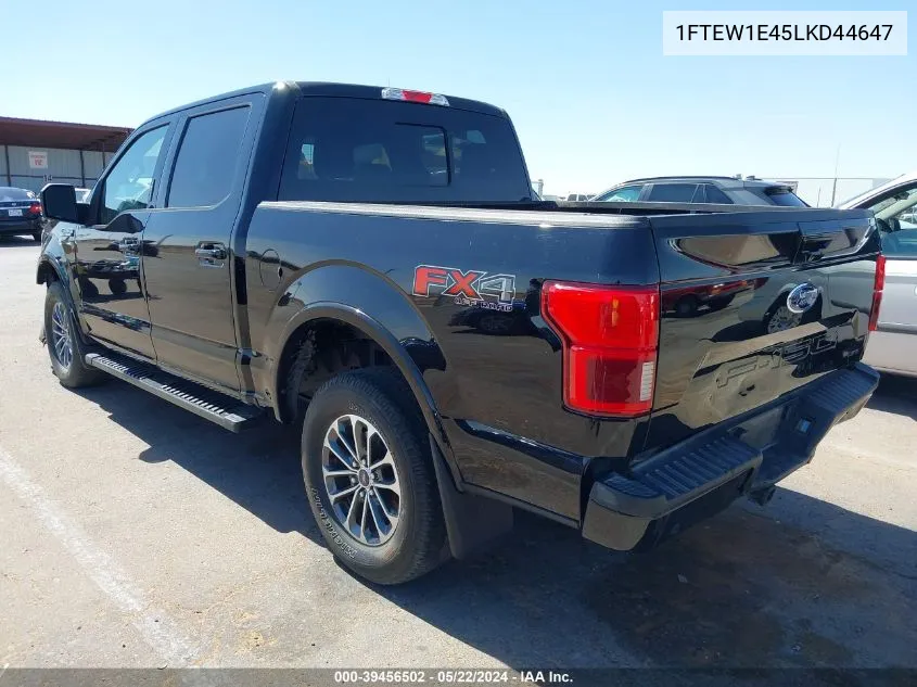 1FTEW1E45LKD44647 2020 Ford F-150 Lariat