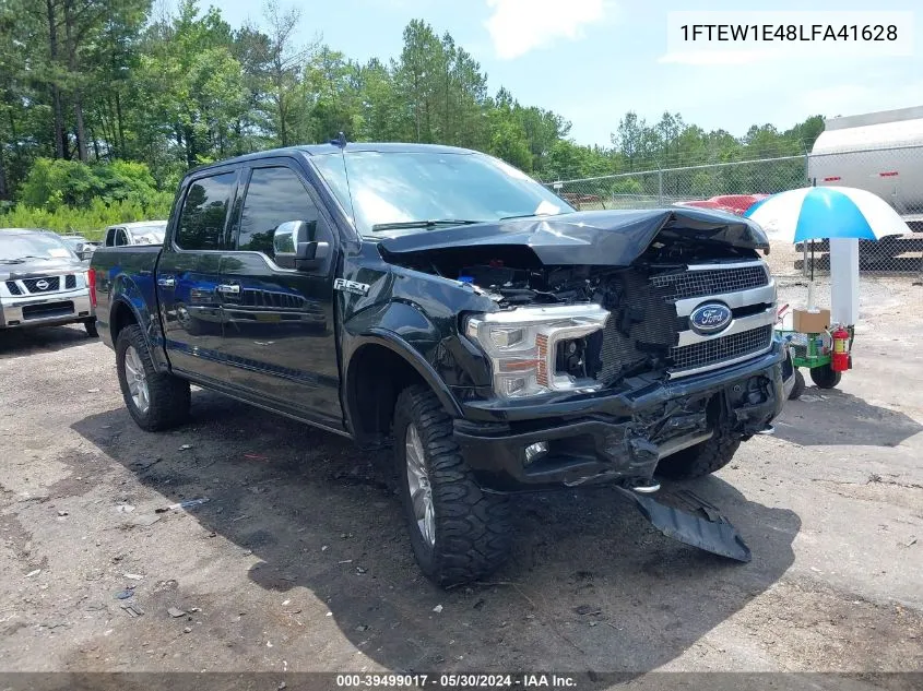 2020 Ford F-150 Platinum VIN: 1FTEW1E48LFA41628 Lot: 39499017