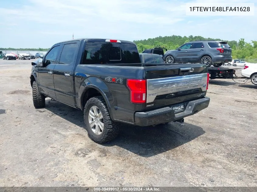 2020 Ford F-150 Platinum VIN: 1FTEW1E48LFA41628 Lot: 39499017