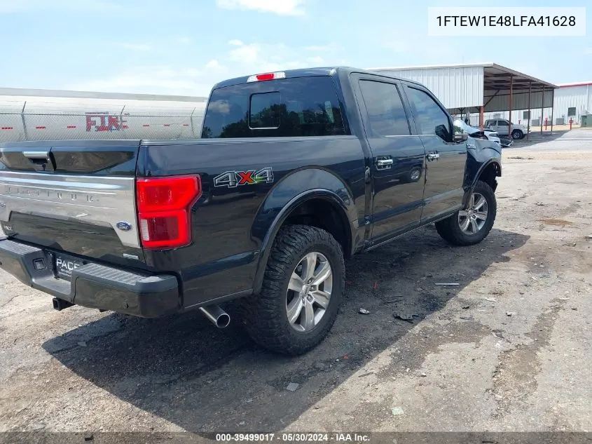 2020 Ford F-150 Platinum VIN: 1FTEW1E48LFA41628 Lot: 39499017