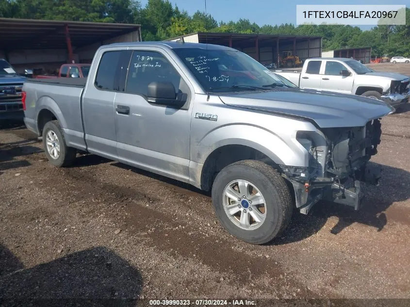 1FTEX1CB4LFA20967 2020 Ford F-150 Xlt