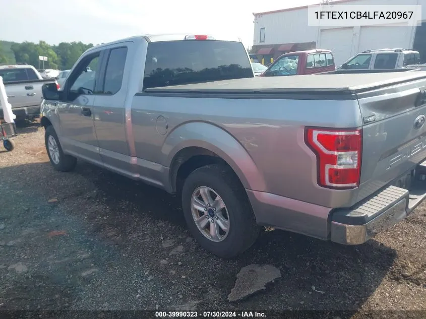 2020 Ford F-150 Xlt VIN: 1FTEX1CB4LFA20967 Lot: 39990323