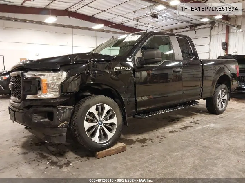 2020 Ford F-150 Xl VIN: 1FTEX1EP7LKE61394 Lot: 40126010