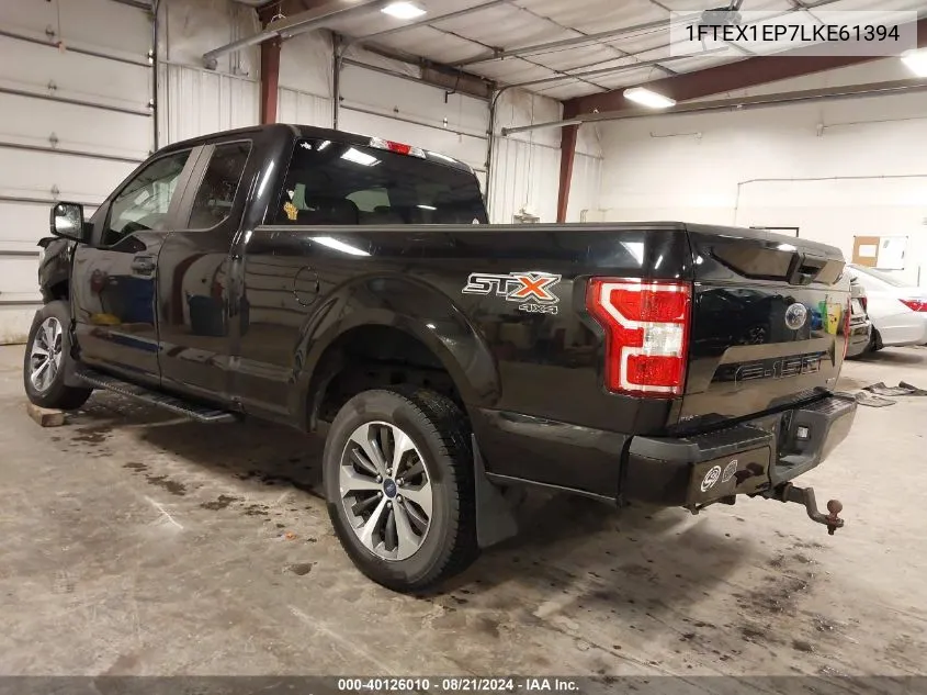 2020 Ford F-150 Xl VIN: 1FTEX1EP7LKE61394 Lot: 40126010