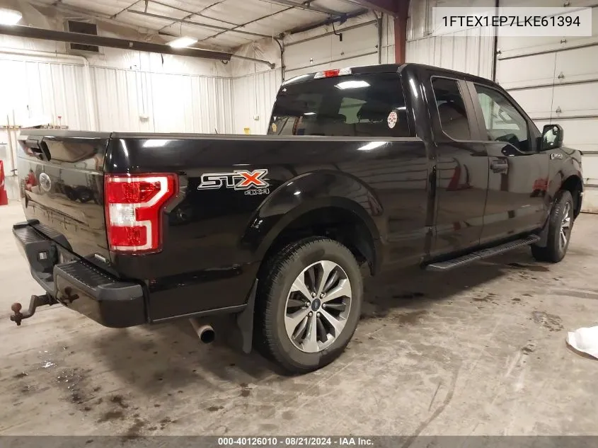 2020 Ford F-150 Xl VIN: 1FTEX1EP7LKE61394 Lot: 40126010