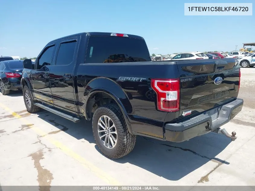 1FTEW1C58LKF46720 2020 Ford F-150 Xlt