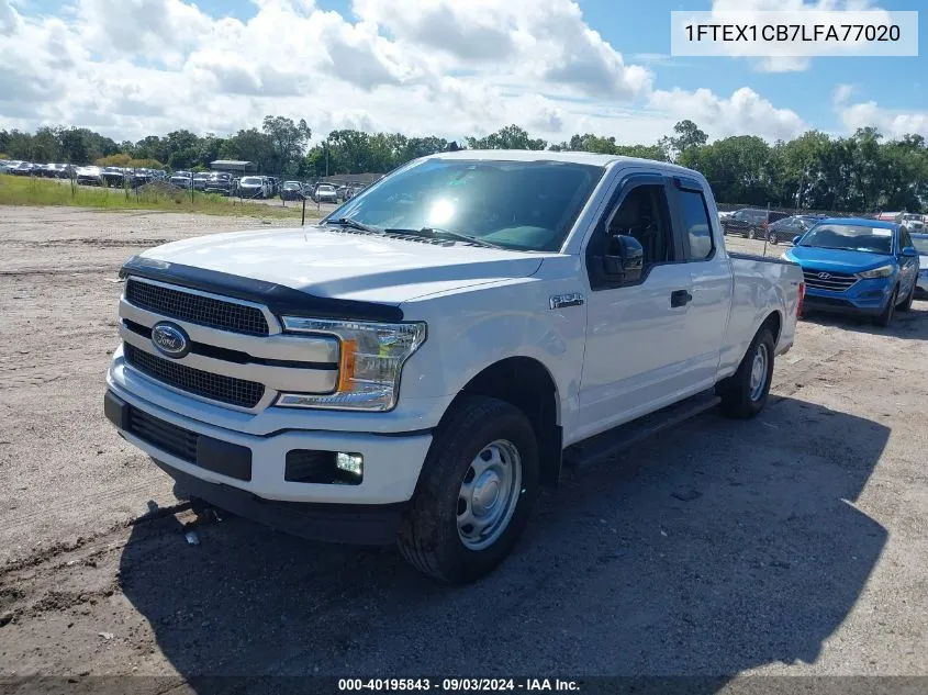 2020 Ford F-150 Xl VIN: 1FTEX1CB7LFA77020 Lot: 40195843