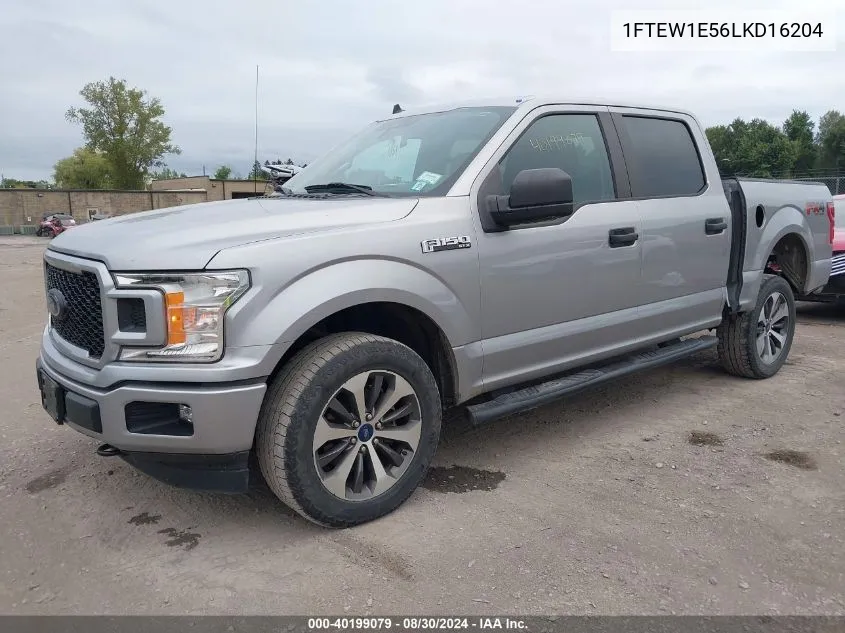 2020 Ford F-150 Xl VIN: 1FTEW1E56LKD16204 Lot: 40199079