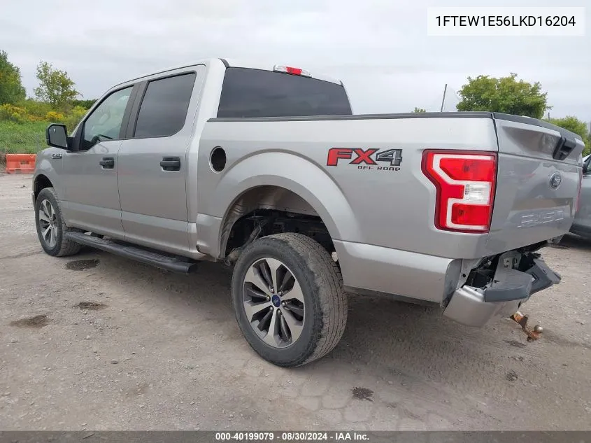 2020 Ford F-150 Xl VIN: 1FTEW1E56LKD16204 Lot: 40199079